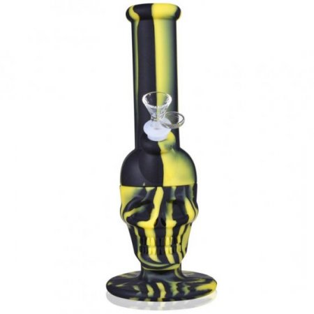 The Dark Knight Skull Face - 12" Silicone Bong New