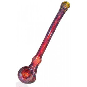 8" Fritted Striped Sherlock - Fumed - Rusted Purple New