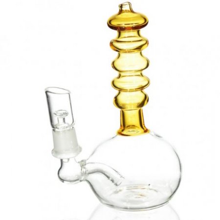 The Portable Lava Tube Mini Oil Dab Rig with Oil Dome and Nail and Dry Herb Bowl - Butter New