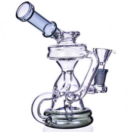 7" Mini 3 Arm Recycler Bong w/ 14mm Dry Bowl New