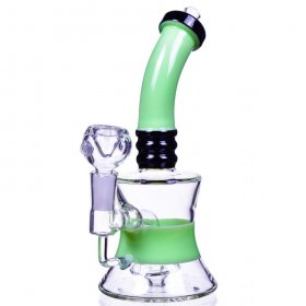 Sour n Sweet Smoke - 8" Tilted Neck Showerhead Perc Bong New