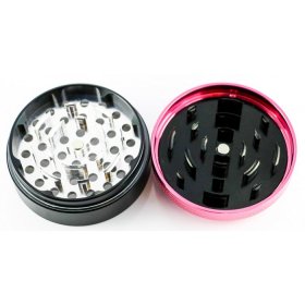 Mighty Morphin Pink Ranger - Chromium Crusher? - Convex Cap Dual Four-Part Grinder - 62MM - Pink New