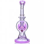 SpikeyBall Smoke - On Point Glass - 10" Tilted Globe Design Matrix Perc Bong New