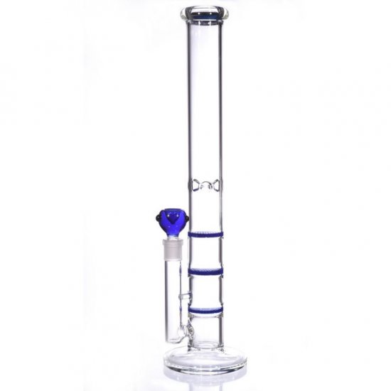 20\" Triple Honeycomb Water Pipe - Blue New