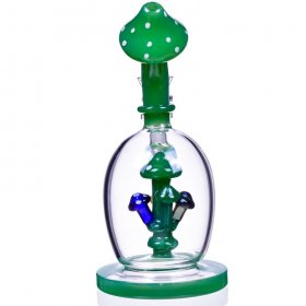 Smokroom - Mushroom Perc Orb Base Tilted Bong New