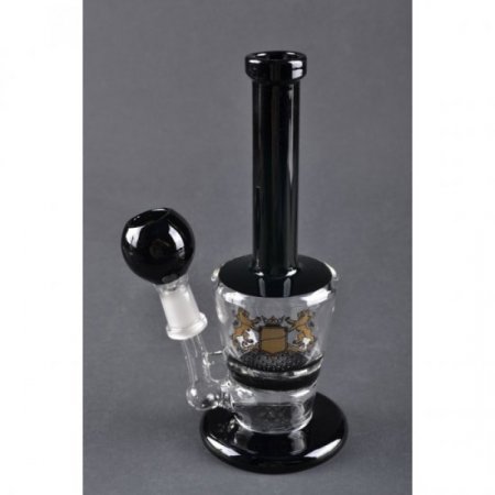 6" Honeycomb Oil Rig - Black Tube New