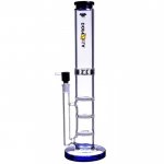 16" Extra Heavy Triple Honeycomb Perc Bong Water Pipe With Matching Bowl - Black New