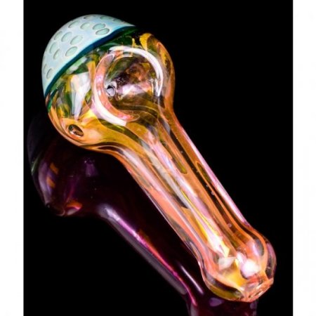 5" Flames of Golden Swirls - Golden Fumed New