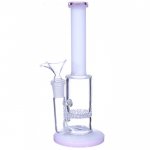 8" Honeycomb Water Pipe - Pink New