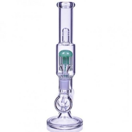 Cross Fire - 11" Showerhead to Inline Perc Bong New