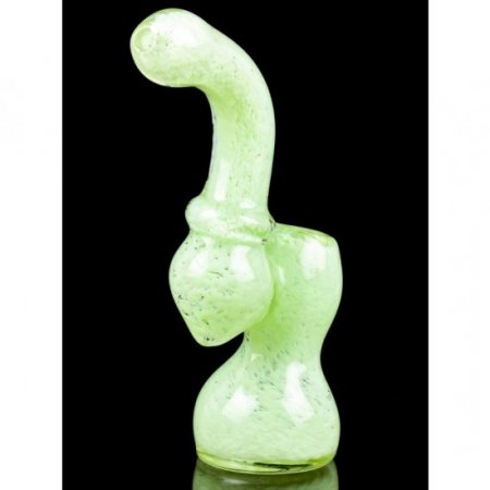 Slurpee Swamp - 7" Fritted Work Sherlock Bubbler - Green Apple New