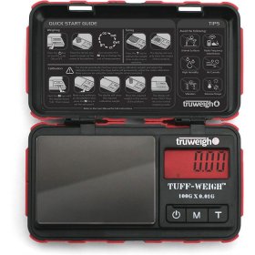 Truweigh Tuff-Weigh 100G X 0.01G - Digital Mini Scale - Red New