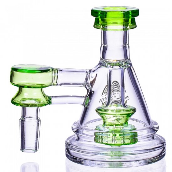 Ash Catcher - Mini Bubbler Showerhead Ash Catcher - 14M/14F - Clear Green New