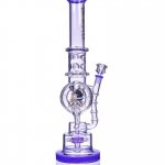 Smoke Reviver - Lookah? - 18" Coil Perc To Sprinkler Perc Bong - Purple New