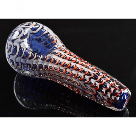 4\" Eye Droplet - Fumed - Maroon New