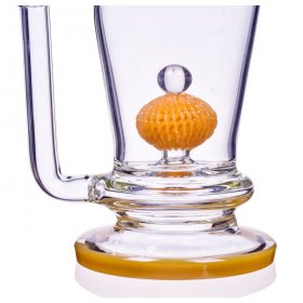 The Royal Vase - 11" Specialty Percolator Cylinder Base Bong - Yellow New