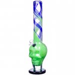 The Oathkeeper - 16" Multicolor Thick & Heavy Skull Face Design Bong New