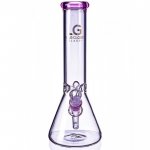 12" Loud Cloud Glass Thick Clear Beaker Base Bong Water Pipe - Pink New