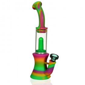 10" Portable Silicone Bong with 14mm bowl - Rebuildable New