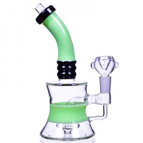 Sour n Sweet Smoke - 8" Tilted Neck Showerhead Perc Bong New