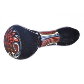 Burning Fire Engine Wig Wag Glass Spoon Hand Pipe New