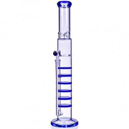 20" Sextet Honeycomb Water Pipe - Blue New