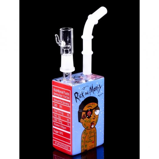 The Pirate - 8\" Rick & Morty Juice Box Dab Rig New