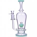 The Royal Vase - 11" Specialty Percolator Cylinder Base Bong - Slyme Green New