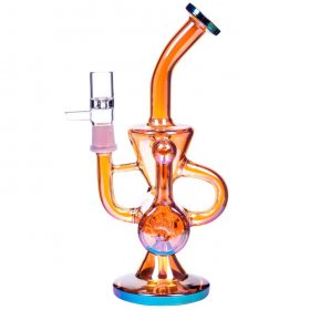 Fury 420 - 9" Golden Fumed Recycler Classic Bong New