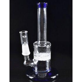 5" Micro Fritted Disc Oil Rig Water Pipe - Blue New