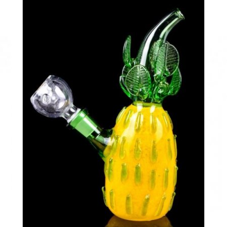 7" Juicy Pineapple Bong Water Pipe - Green New
