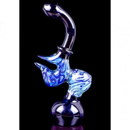 Area 51 - 7" Fumed Alien Bubbler - Black New