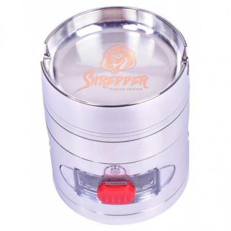 The Samurai - Shredder - Four Part Hybrid 63MM Grinder - Silver New