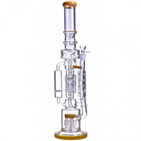 20" Quad Chamber Bong with Multi Honeycomb Perc w/ 14mm Dry Bowl New