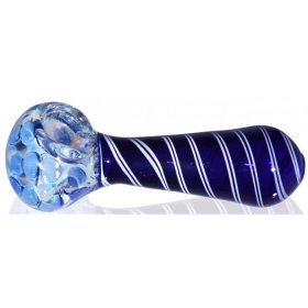 5" Pock a Dot Pipe - Blue New