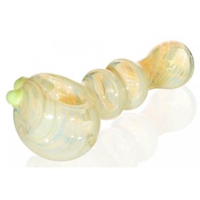 The Hubba Bubba - 4.5 Inch Tinted Slime Green Glass Hand Pipe New