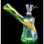 6" Multicolor Swirled Thick Bong New