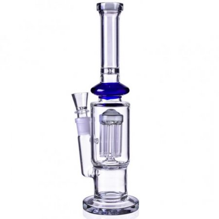 12" Bong with Slotted 8 Arm Tree Percolator Water Pipe New