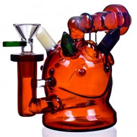 The Wendigo - Spikey Monster Bong/Dab Rig - Amber New