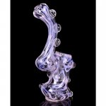 6" Swirled Bubbler with Beads - Pink Slime New