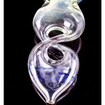 4" Twisted Serpent Glass Pipe - Double Helix New