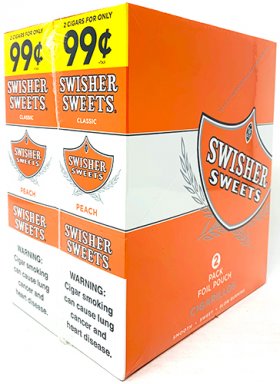 Swisher Sweets Cigarillos Peach