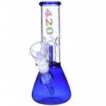8" Percolator Glass Bong - 420 Rasta Logo New