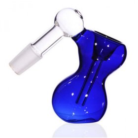 Retro Angled Ashcatcher - 14mm - Blue New