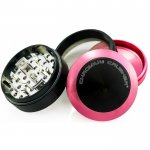 Mighty Morphin Pink Ranger - Chromium Crusher? - Convex Cap Dual Four-Part Grinder - 62MM - Pink New