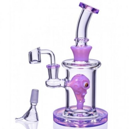 Chewbacca - 8" Cylinder Base Alien Perc Bong - Pink New