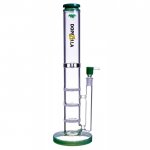 16" Extra Heavy Triple Honeycomb Bong Water Pipe With Matching Bowl - Green New