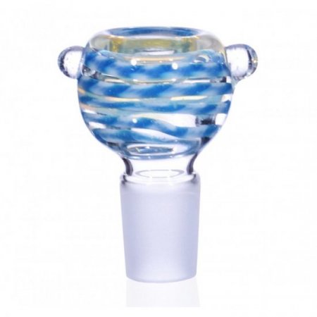 The Cirrus Cloud - 19mm Male Bowl - Aqua Blue New