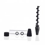 3 in One Twisty Glass Blunt with Bong Adapter Fits 10mm/14mm/18mm/19mm Bongs and Includes Extra Accessories New