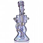 J'onn J'onzz's Bong - 6" Golden Fumed Shiny Smoking Recycler - Purple Hue New